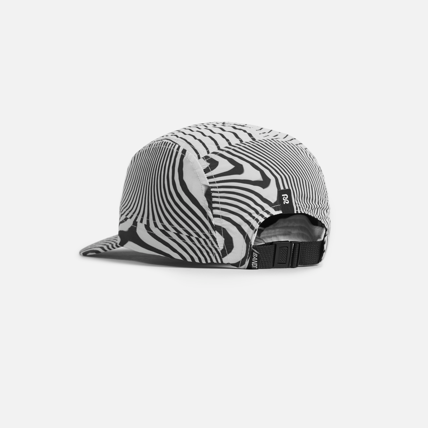 Printed Run Hat - Cream and Black