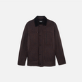 Thumbnail of The Off Track Herringbone Wool Jacket, Unisex - Deep Amber Brown