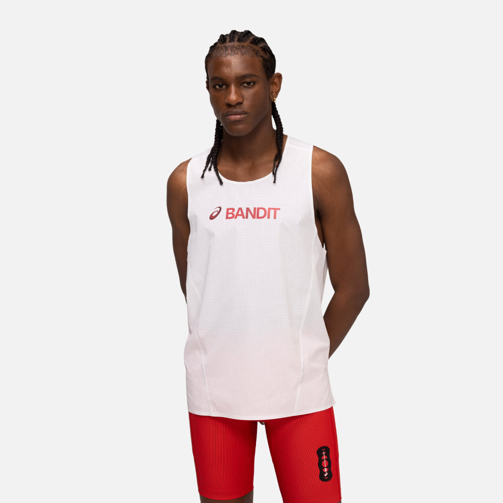 Vento™ Performance Singlet, White - Bandit x ASICS