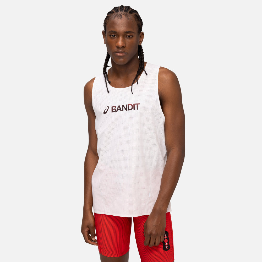 Vento™ Performance Singlet, White - Bandit x ASICS