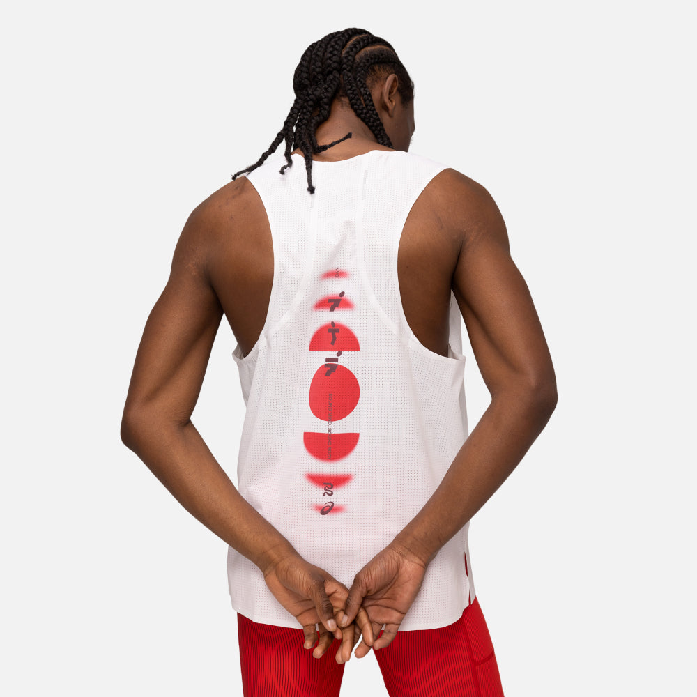 Vento™ Performance Singlet, White - Bandit x ASICS