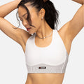 Thumbnail of Cadence™ Corset Bra, White with Black - Bandit x ASICS