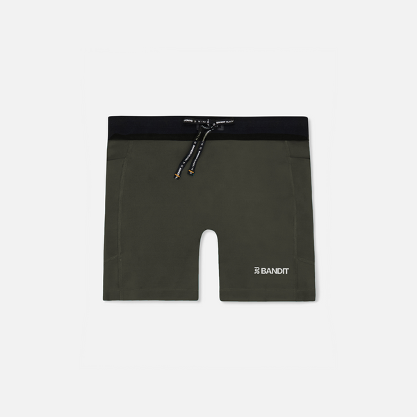 Stamina™ 5" Women's Compression Shorts - Dark F atigue
