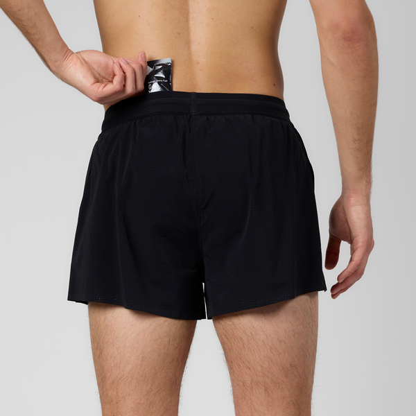 Vento™ Men's 3" Splitty Short - Black (1st Gen)