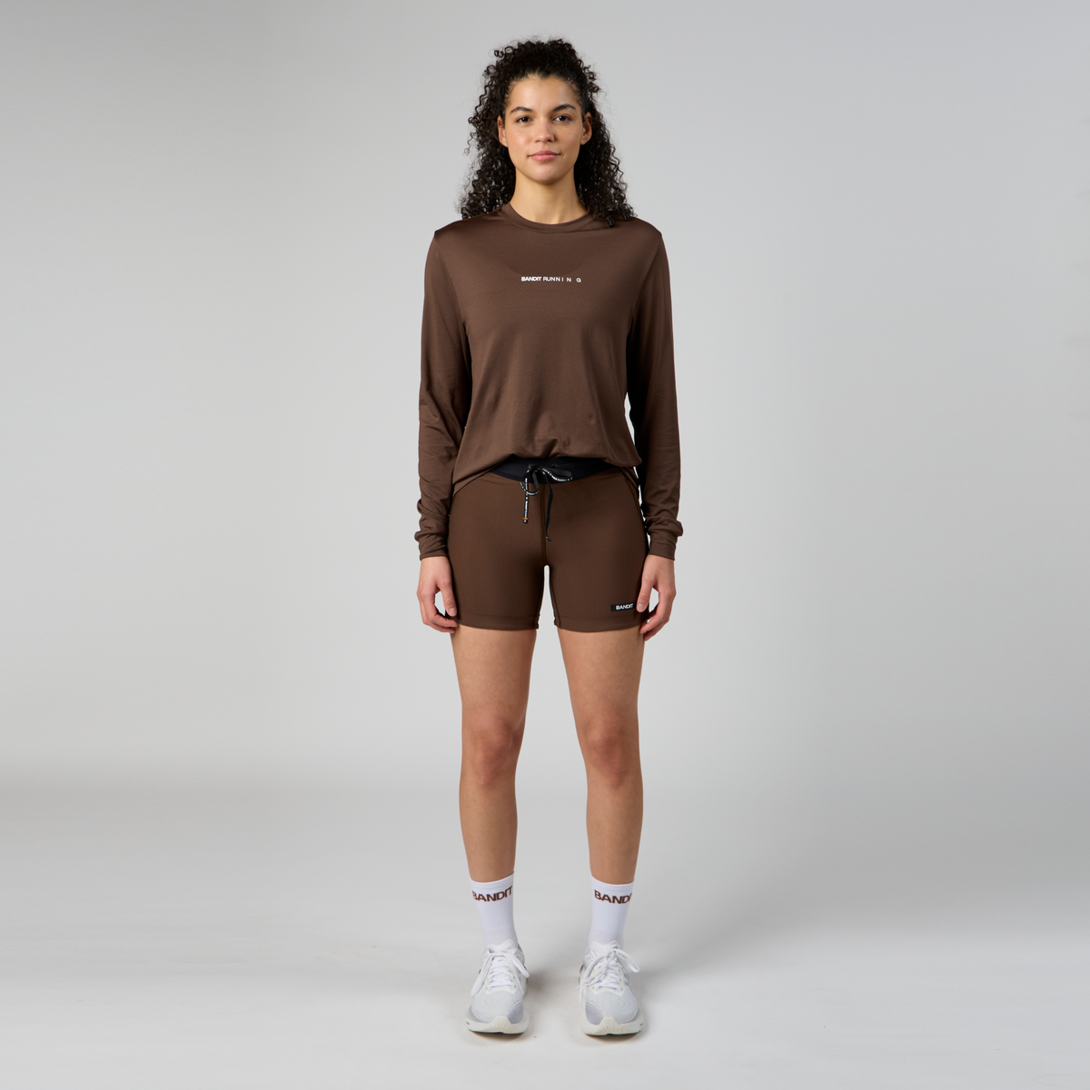 Micromesh™ Performance Long Sleeve Tee - Unisex, Umber