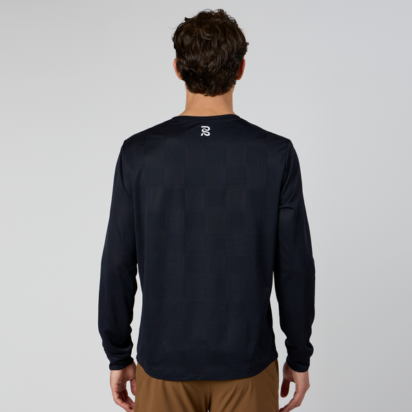 Bandit Cheque Jacquard Long Sleeve - Unisex, Black