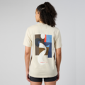 Thumbnail of Abstract Multi-Runner Cotton Tee, Unisex - Champagne