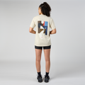 Thumbnail of Abstract Multi-Runner Cotton Tee, Unisex - Champagne