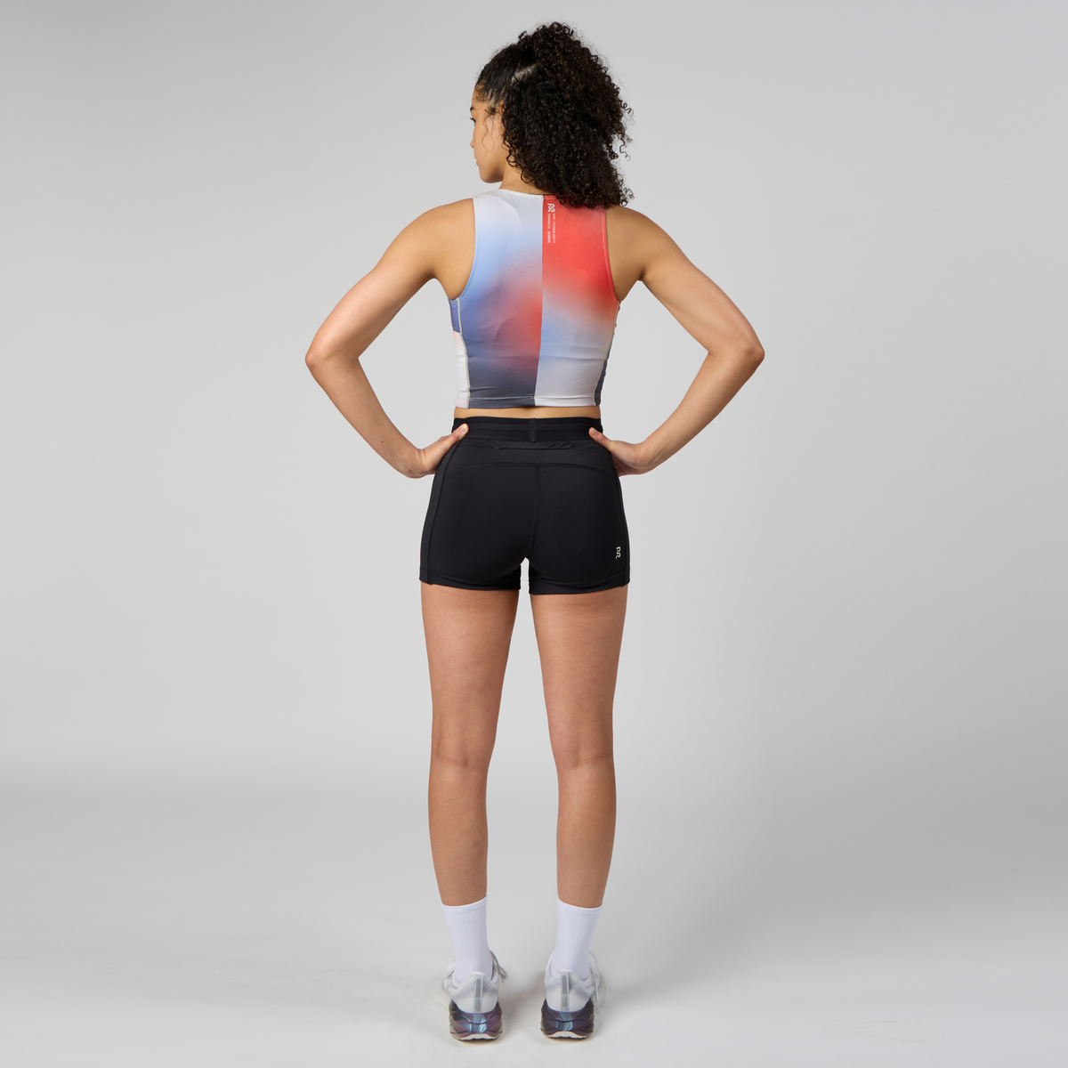 Ares Flex™ Zip Front Race Crop - Split Gradient