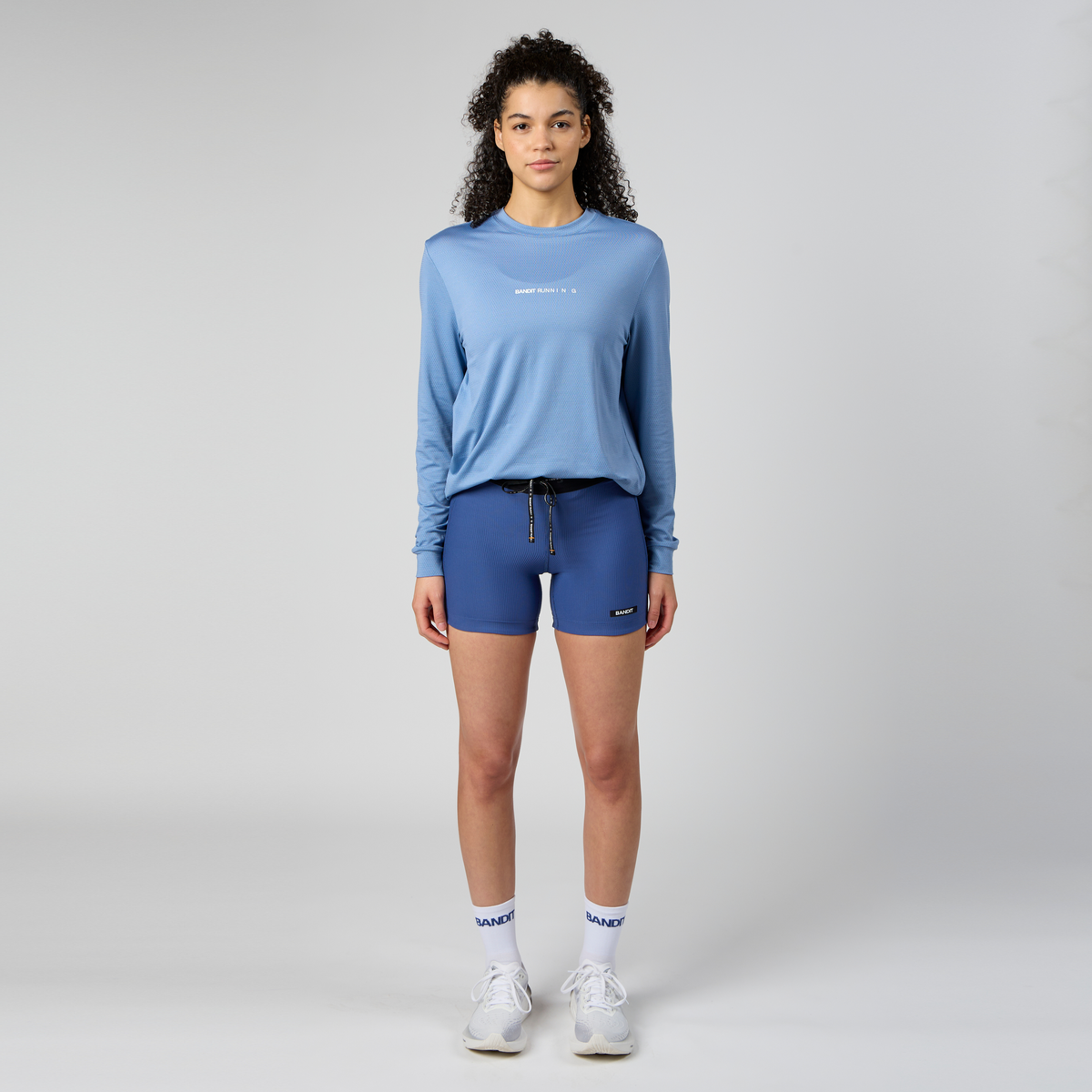 Sculpting Longline Performance Tee in Dolphin Grey main image 1
