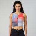 Thumbnail of Ares Flex™ Zip Front Race Crop - Split Gradient