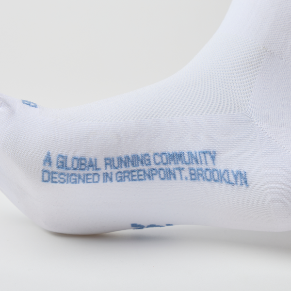 Lite Run™️ Quarter Socks - White with Skyline - 2 Pack