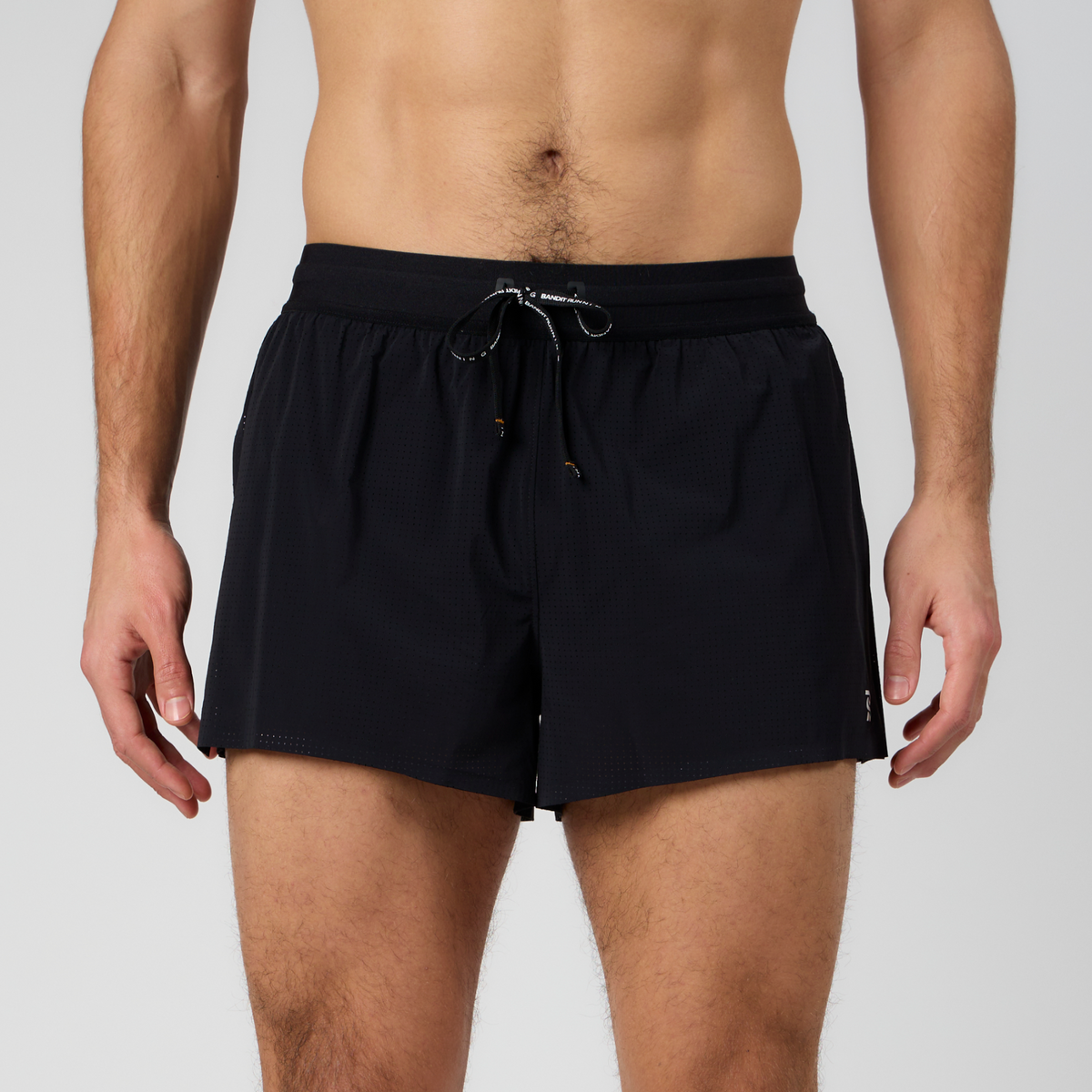 Men's Side Split Shorts in Black | Bandit Running