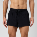 Thumbnail of Front view of the Vento™ 3" Split Short, featuring 4 gel-sized pockets on the back, water-repellent finish, perforated fabric, and custom waistband with branded drawstring.