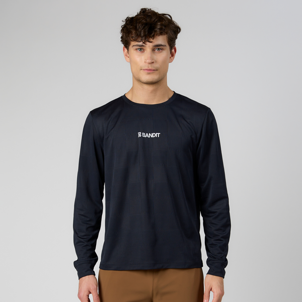 Cheque Jacquard Long Sleeve