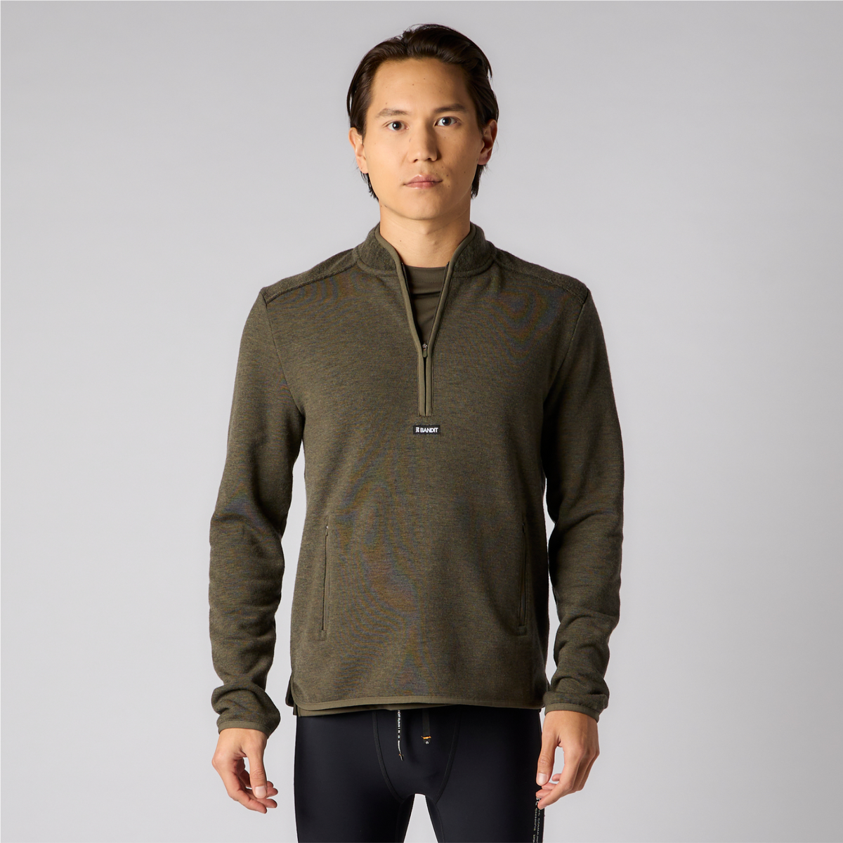 Wool hot sale quarter zip