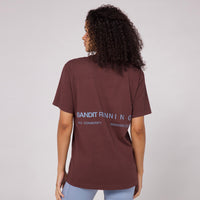 Thumbnail of The Community Tee, Unisex - Chocolate with Smokey Blue