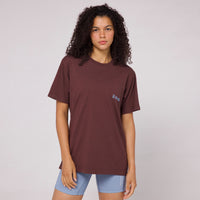 Thumbnail of The Community Tee, Unisex - Chocolate with Smokey Blue