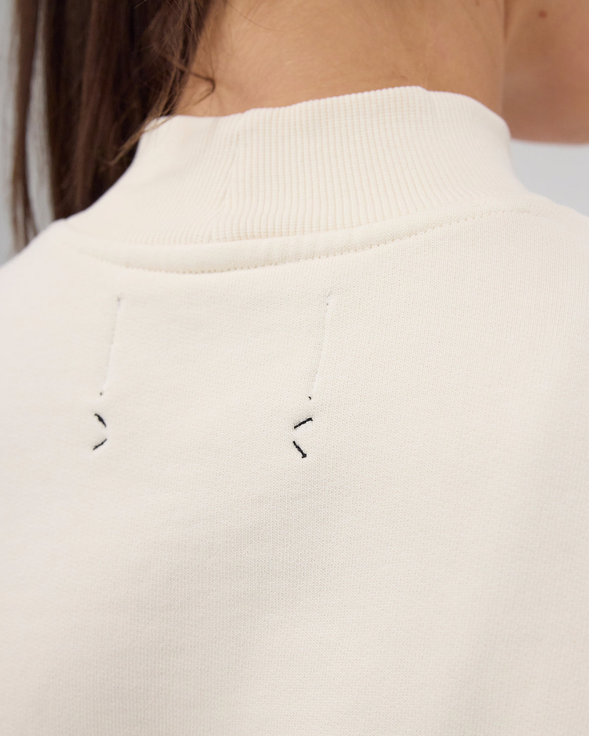 Cropmock™ Pullover - Cream