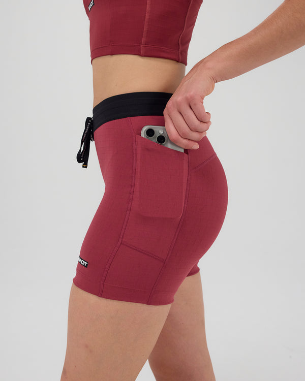 Gridlock™ 5" Compression Short, Women's - Berry