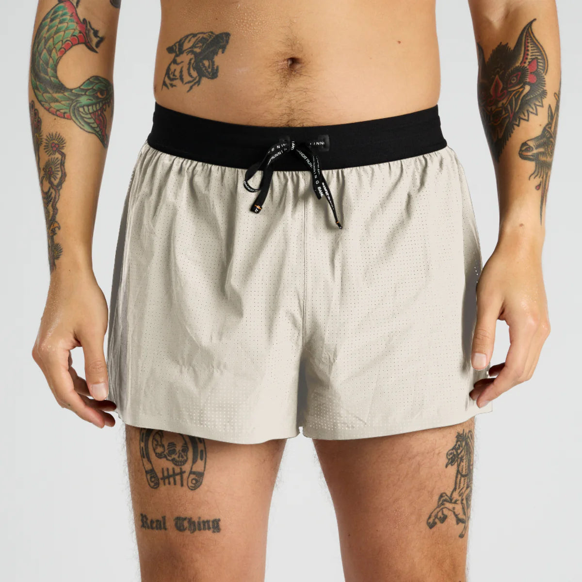 Men's Side Split Shorts in Champagne | Bandit Running