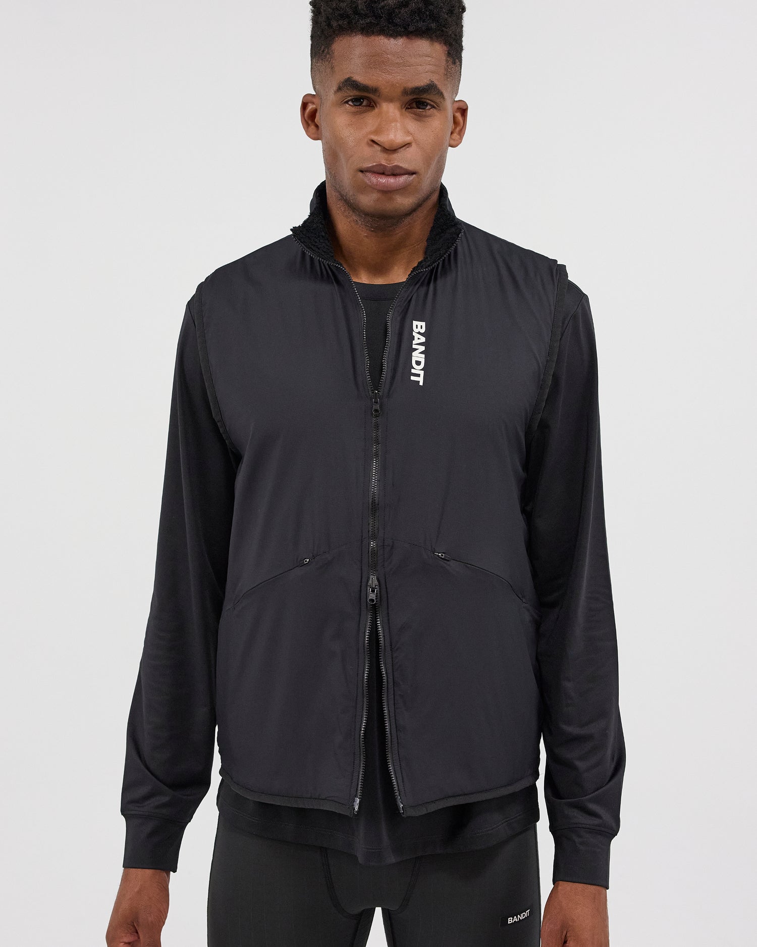 nonnative ALPINIST VEST POLARTEC® BLACK NONNATIVE - ノンネイティブ / ALPINIST DOWN VEST POLY TWILL