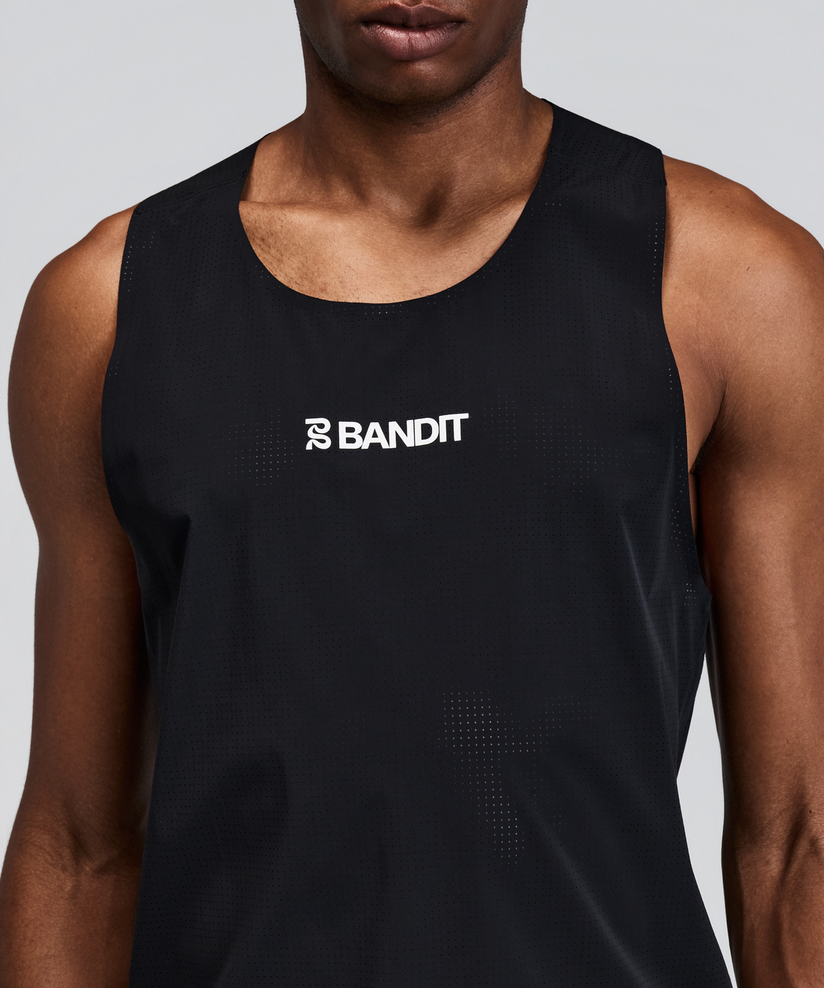 Bandit Running ノースリーブ Vento™ Men's Running Singlet - Black | Bandit Running
