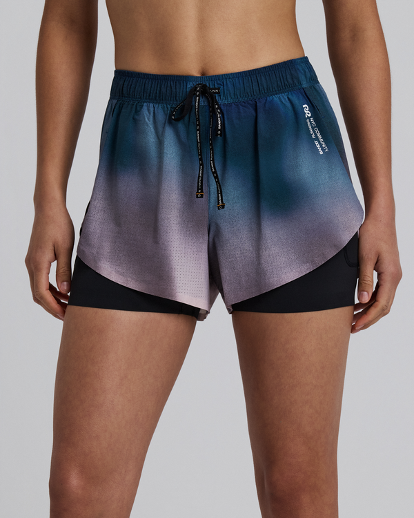 Women's Vento™ 2-in-1 Run Short - Flow State Aegean Multi