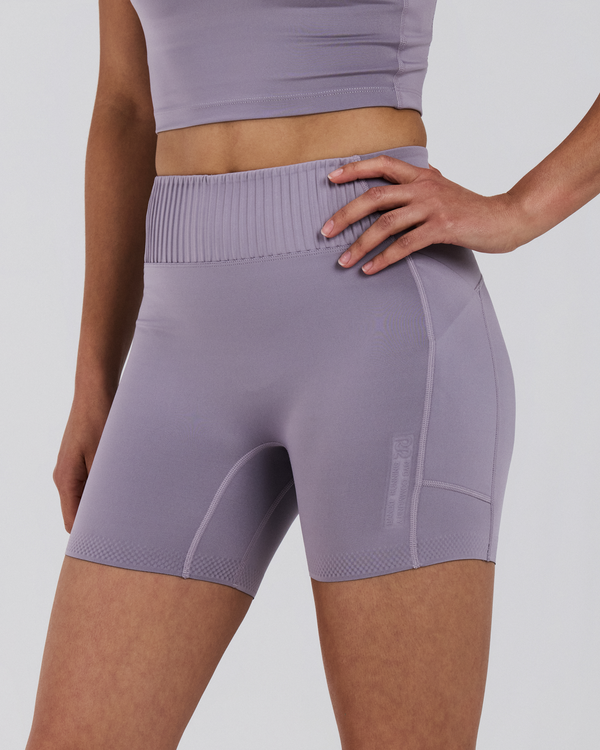 Women's Stamina-V™ High Waist 5" Compression Short - Violet Fog