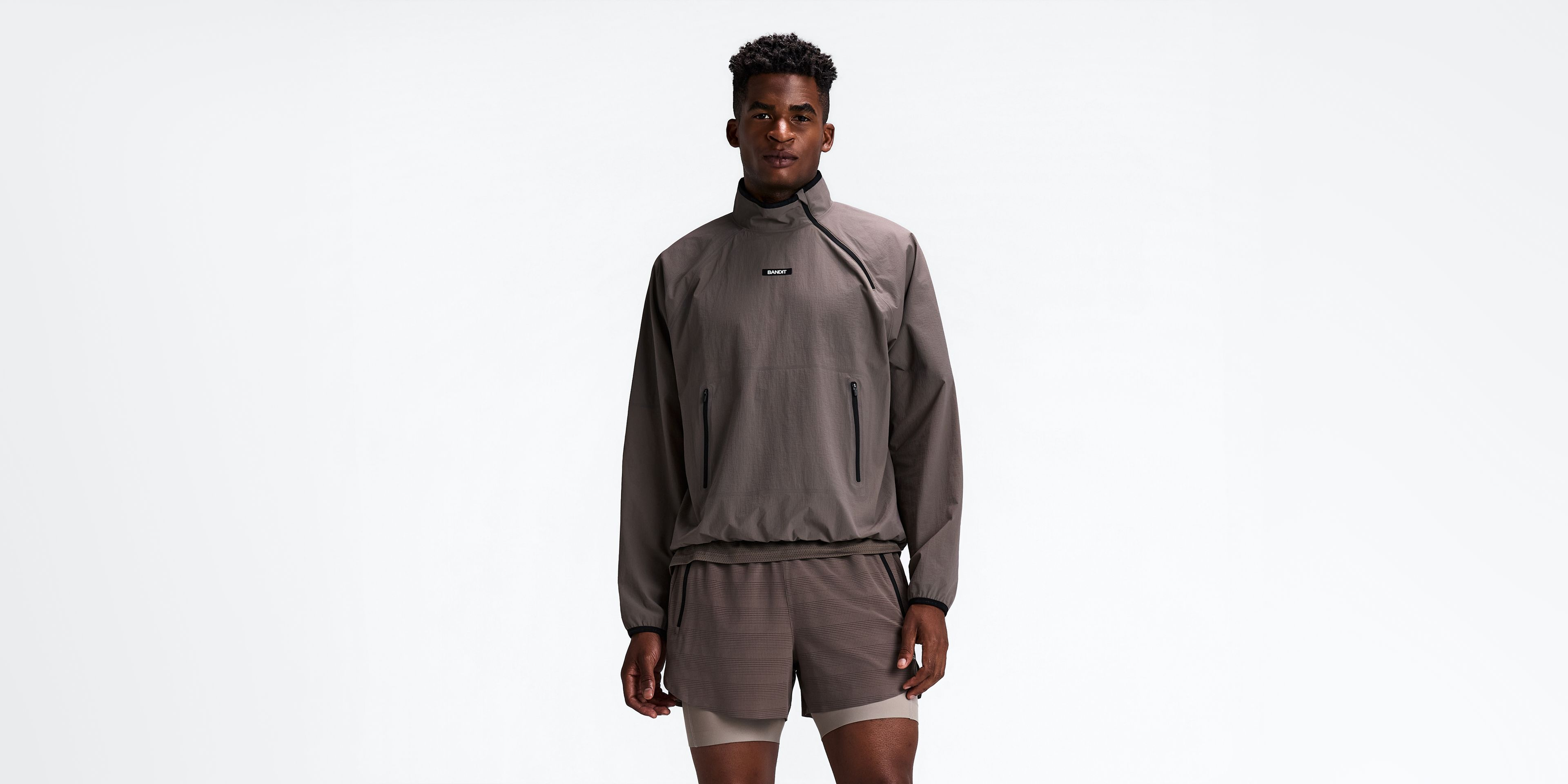 Men's Hitaishō™ Asymmetric Zip Pullover - Cocoa