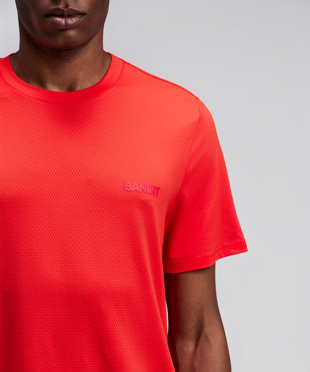 Men's Micromesh™ Short Sleeve Run Tee - Poppy