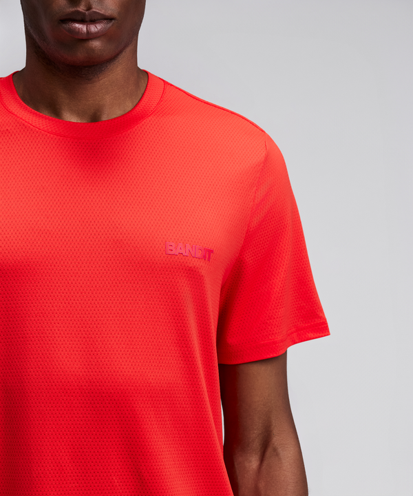 Men's Micromesh™ Short Sleeve Run Tee - Poppy