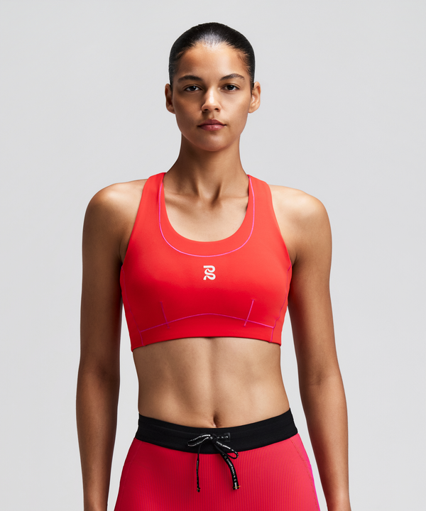 Women's Vanisher™ Pop Stitch™ Arco Run Bra - Poppy