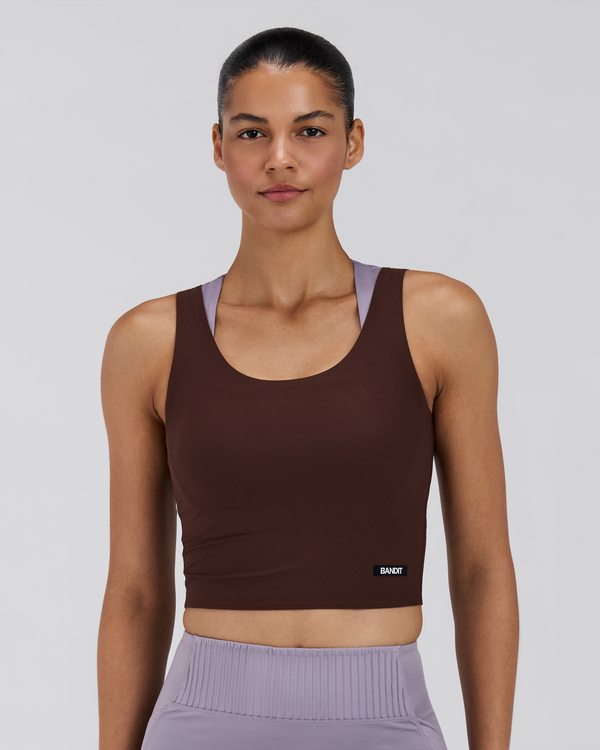 Women's Adapto™ Scoopneck Distance Tank - Cacao