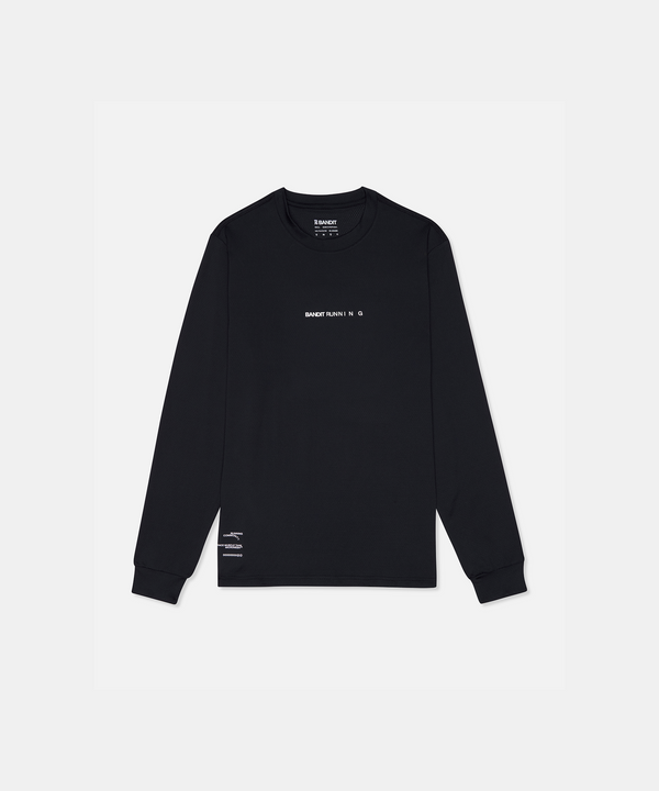 Unisex Micromesh™ Long Sleeve Performance Tee - Black