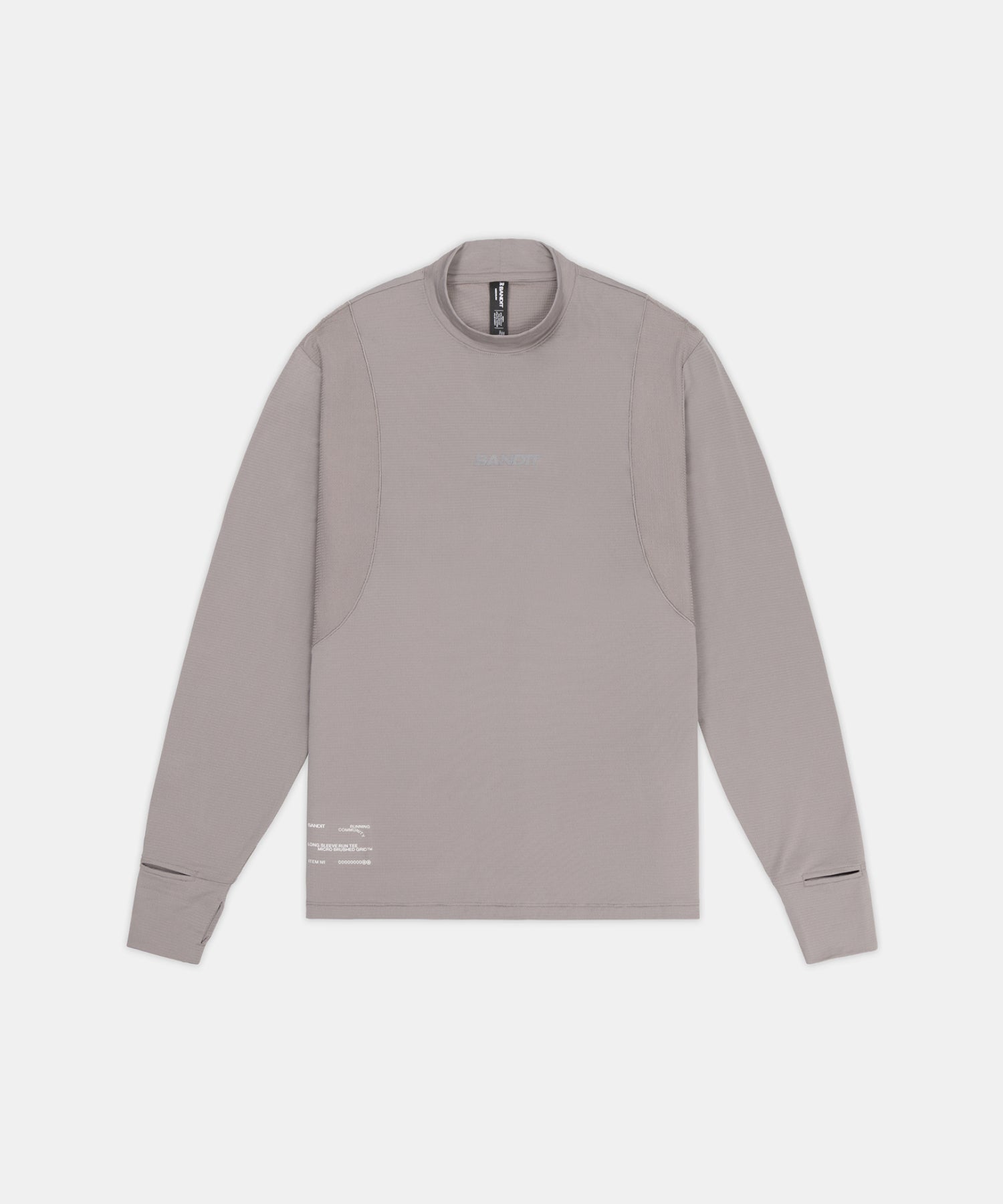 Men's AuraGrid™ Mockneck Long Sleeve - Zinc