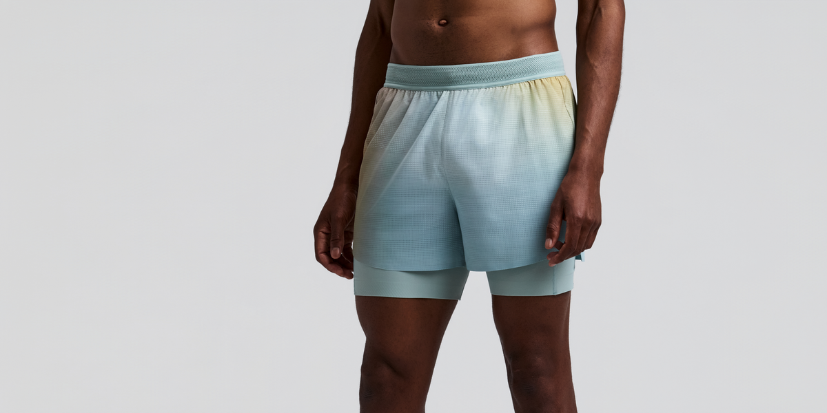 Men's CoolGrid™ 2-in-1 Run Short - Lagoon Multi