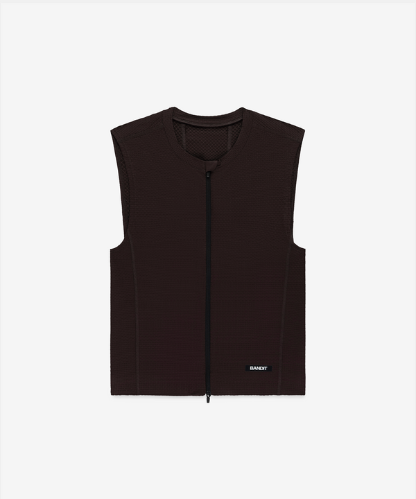 Men's AirKnit™ Distance Sleeveless Zip - Espresso