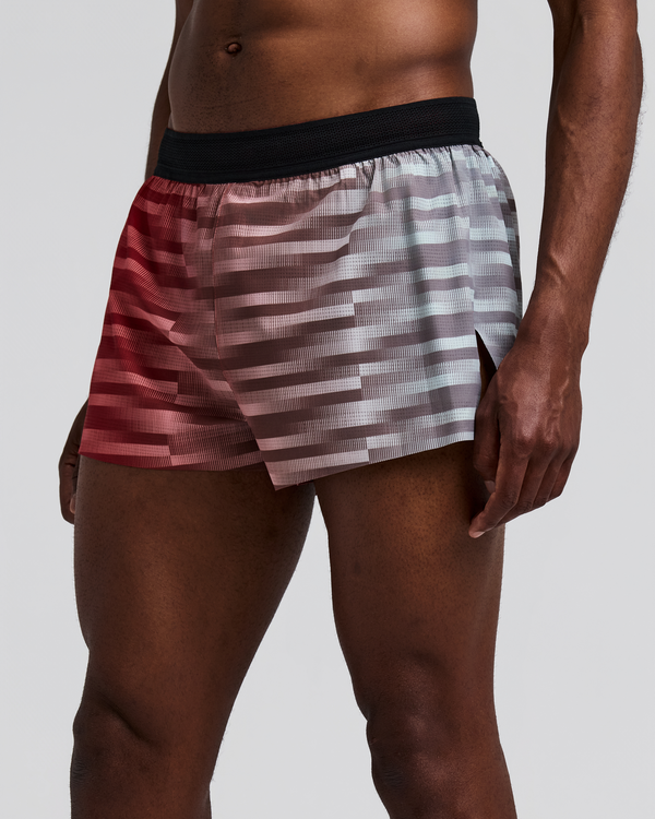 Men's CoolGrid™ 3" Split Short - Poppy Multi