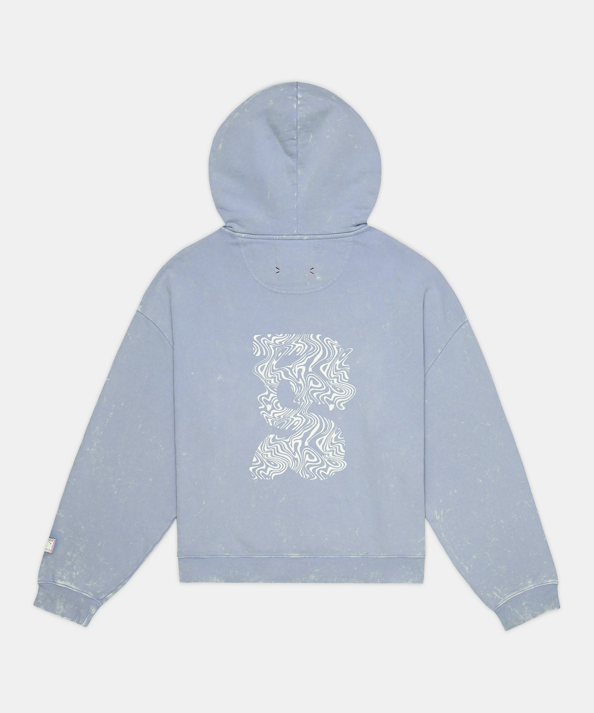 Unisex Chroma Wash Cropped Hoodie - Steel Horizon