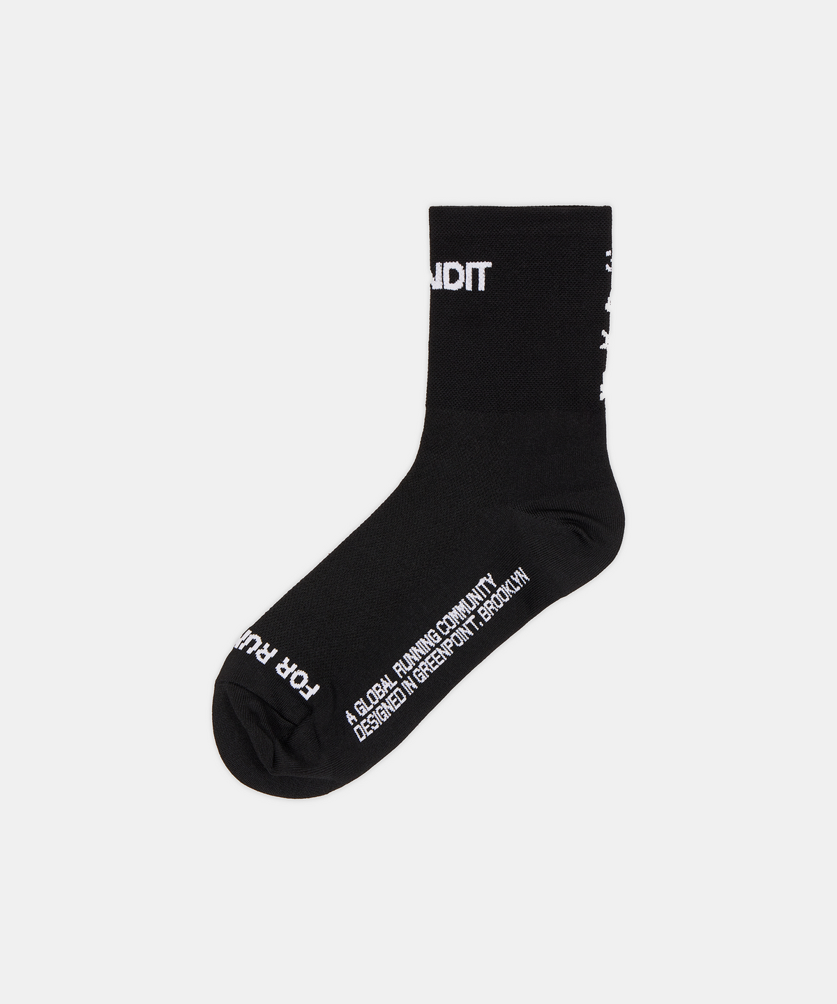 Lite Run™ Spring Motif Quarter Socks - Black / White