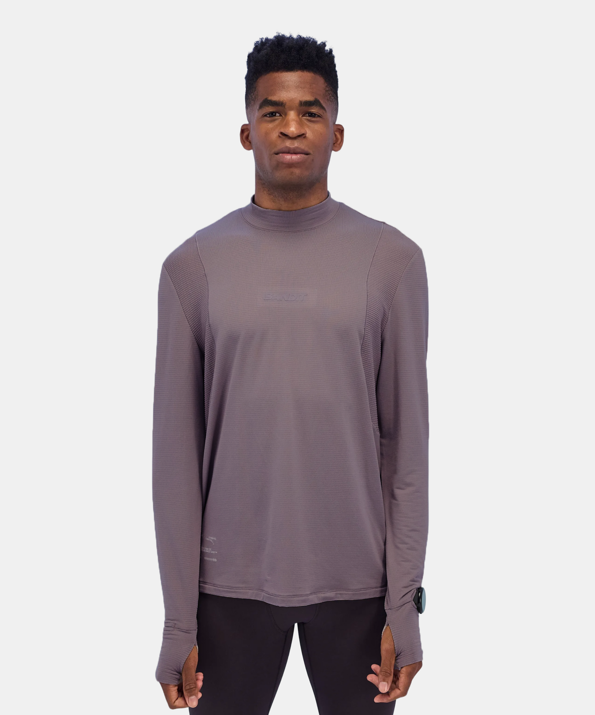 Men's AuraGrid™ Mockneck Long Sleeve - Haze