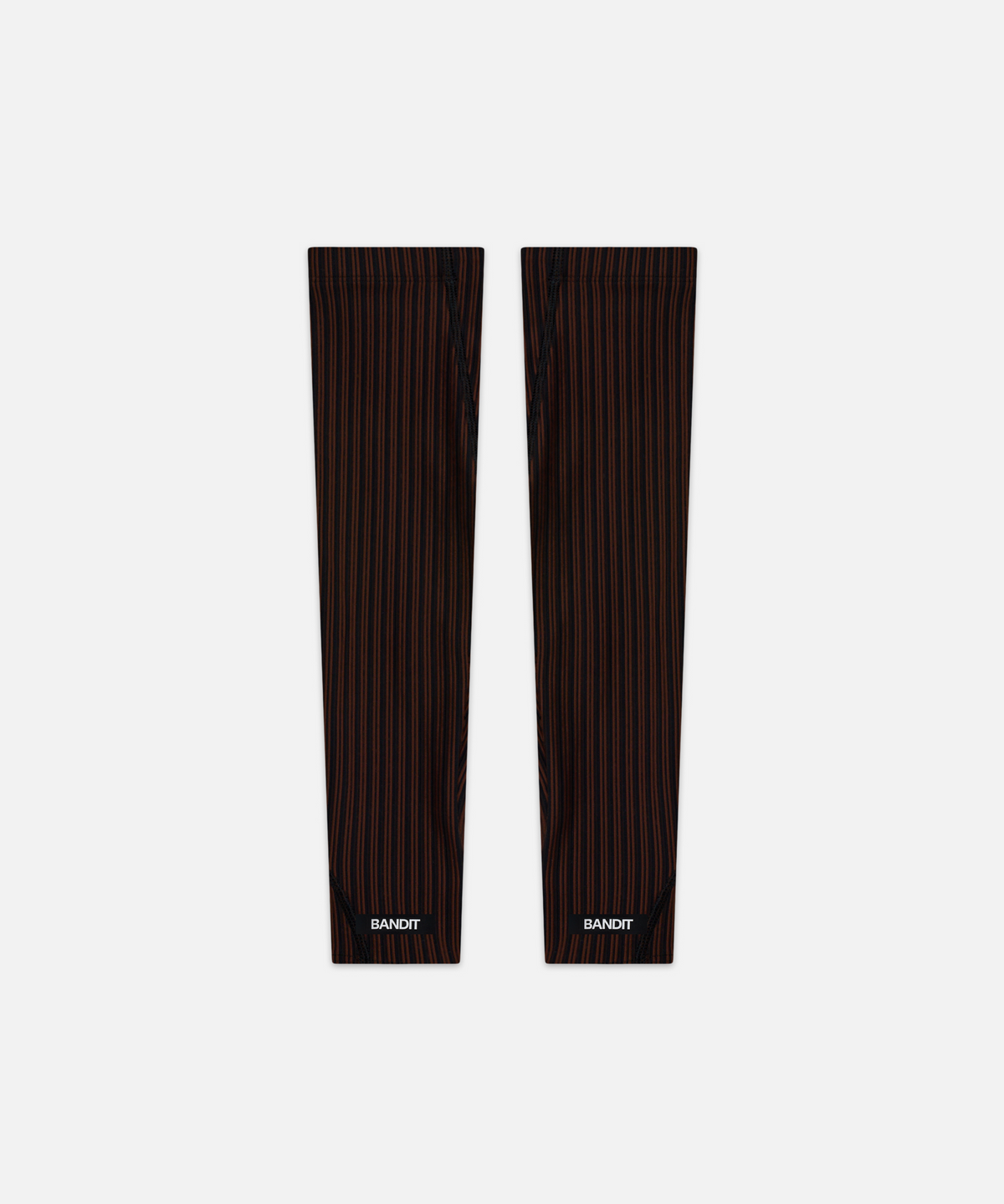 Striped Cadence™ Compression Sleeves - Cacao / Black