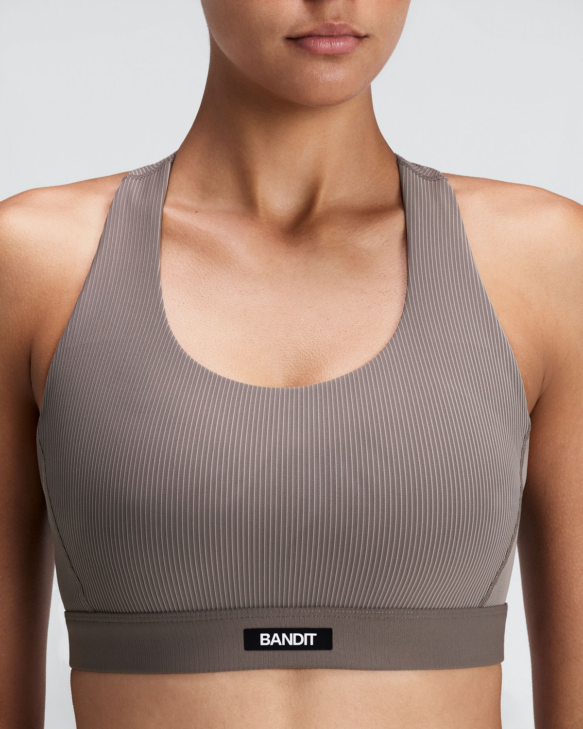 Bandit Running Striped Cadence Square Neck Run Bra 商品照片 5