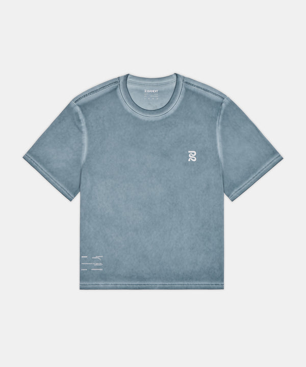 Men's FrioSoft™ Performance Box Tee - Tranquil Blue SaltFade™