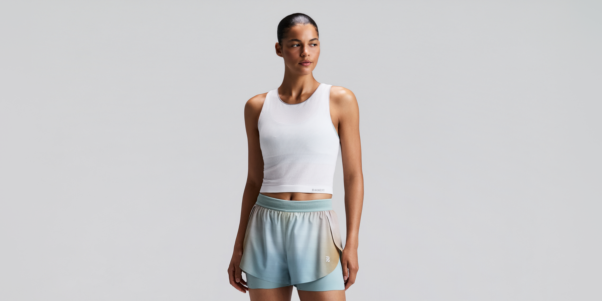 Women's StretchKnit™ Pop Stitch™ Run Tank - White