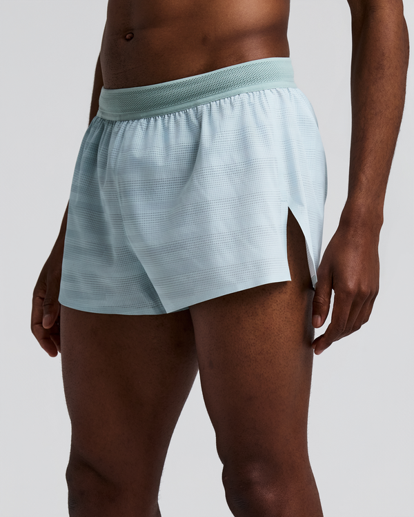 Men's CoolGrid™ 3" Split Short - Uneven Gradient - Lagoon / Mist