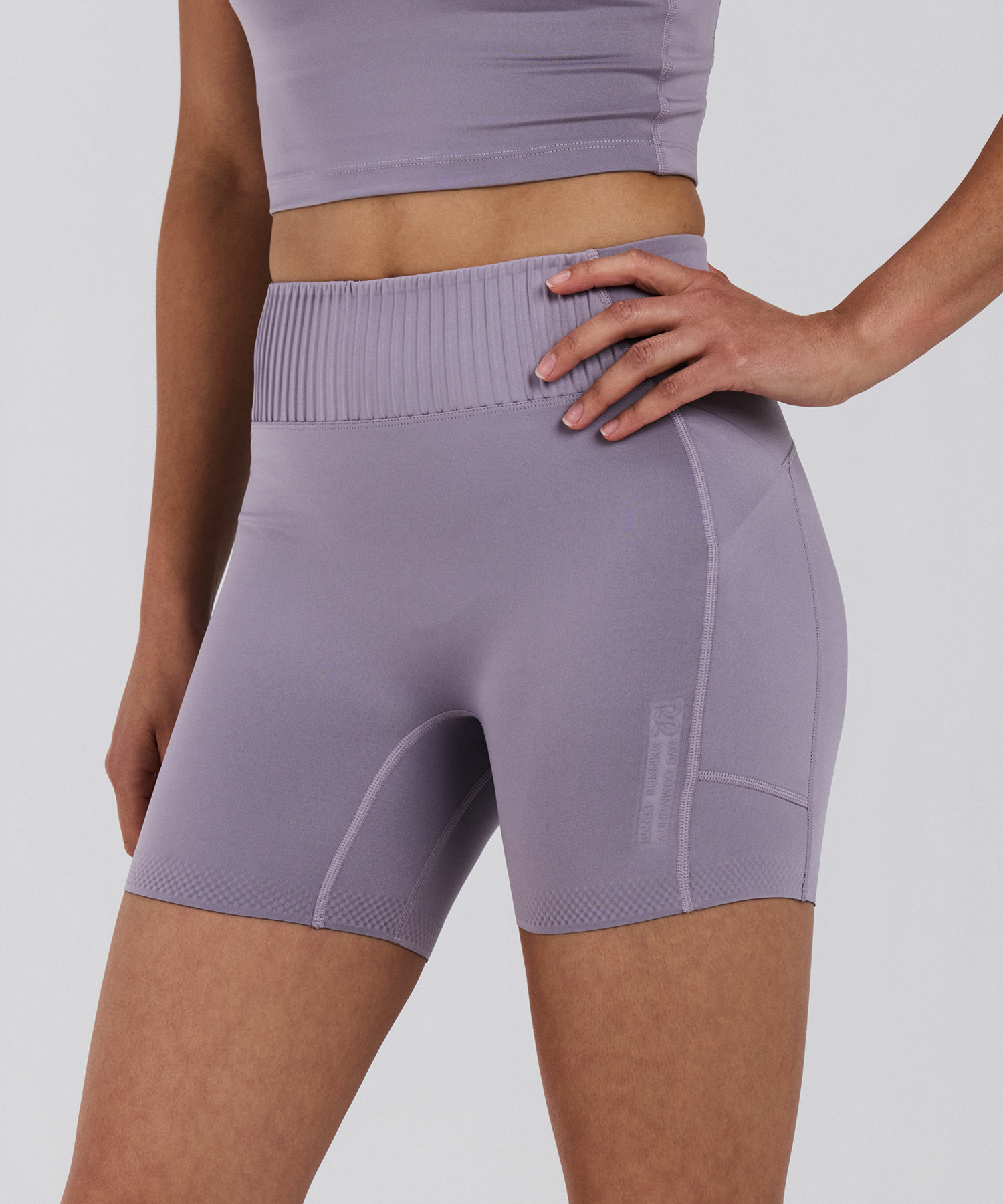 Women's Stamina-V™ High Waist 5" Compression Short - Violet Fog