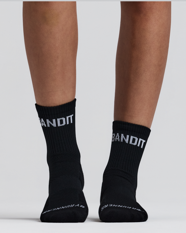 Cushion Run Socks w/ CoolMax™ - Black OG - 2 Pack