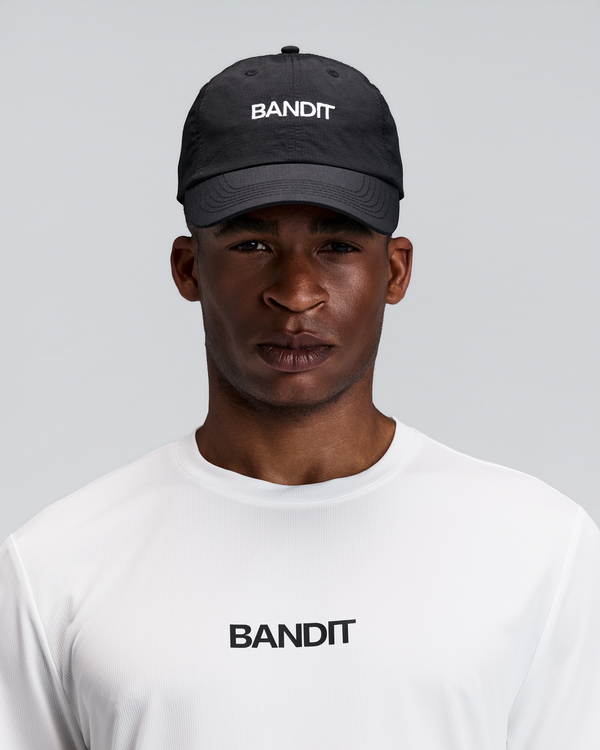 "Bandit" Nylon Dad Hat - Black